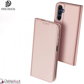 Dux Ducis Skin Pro dirbtinės odos dėklas - rausvas (Samsung A16/A16 5G)